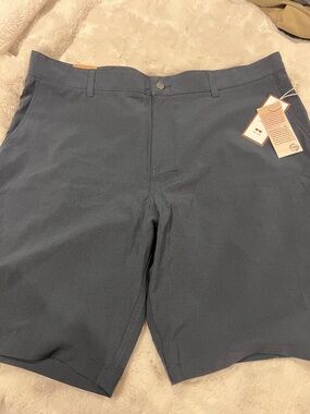 Panama Jack Men's Slate Blue Flat Front Shorts